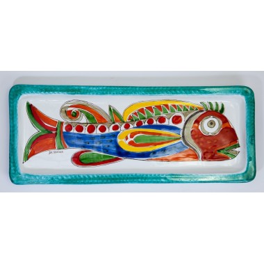 Vassoio Rettangolare Pesce Folk VSS38FK Vassoio Rettangolare Pesce Folk VSS38FK